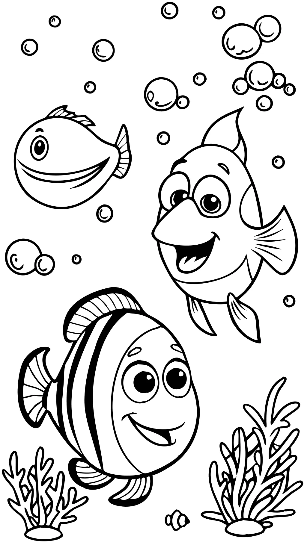 nemo dory coloring pages